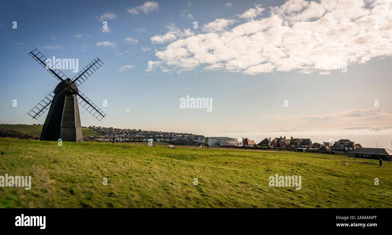 Moulin à vent Beacon Mill à Rotingdean, East Sussex, Royaume-Uni Banque D'Images