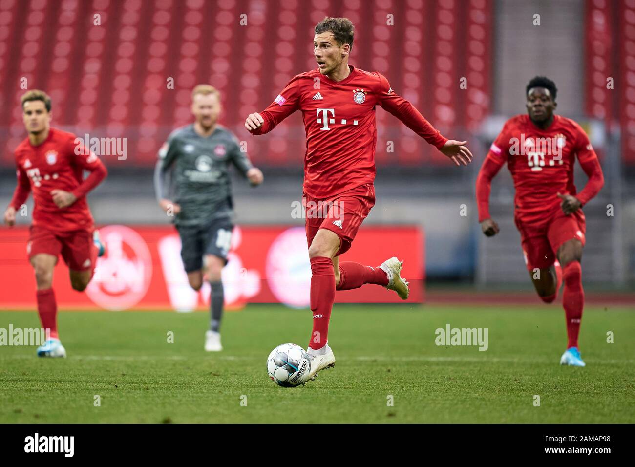 Nürnberg, Deutschland, Le 11 Janvier 2020. Max-Marlock-Stadion, Jeu D'Essai, Testspiel, Freudschaftsspiel 1. FC Nürnberg - FC Bayern München (FC Bayern Munich): Leon Goretzka (#18) im Lauf mit Tempo. Peter Kotzur/Alay Live News Banque D'Images