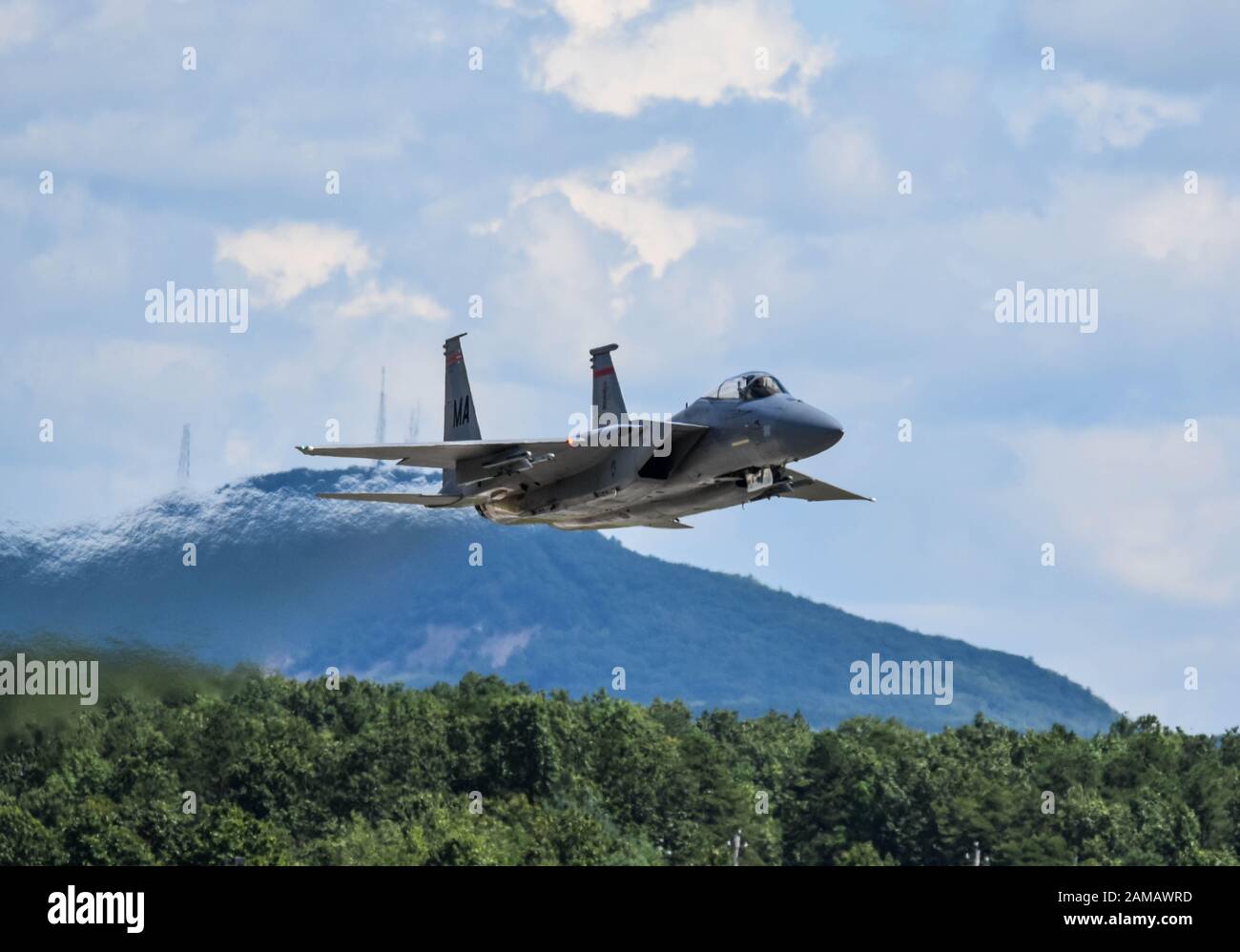 F15 montrant sa furtivité Banque D'Images