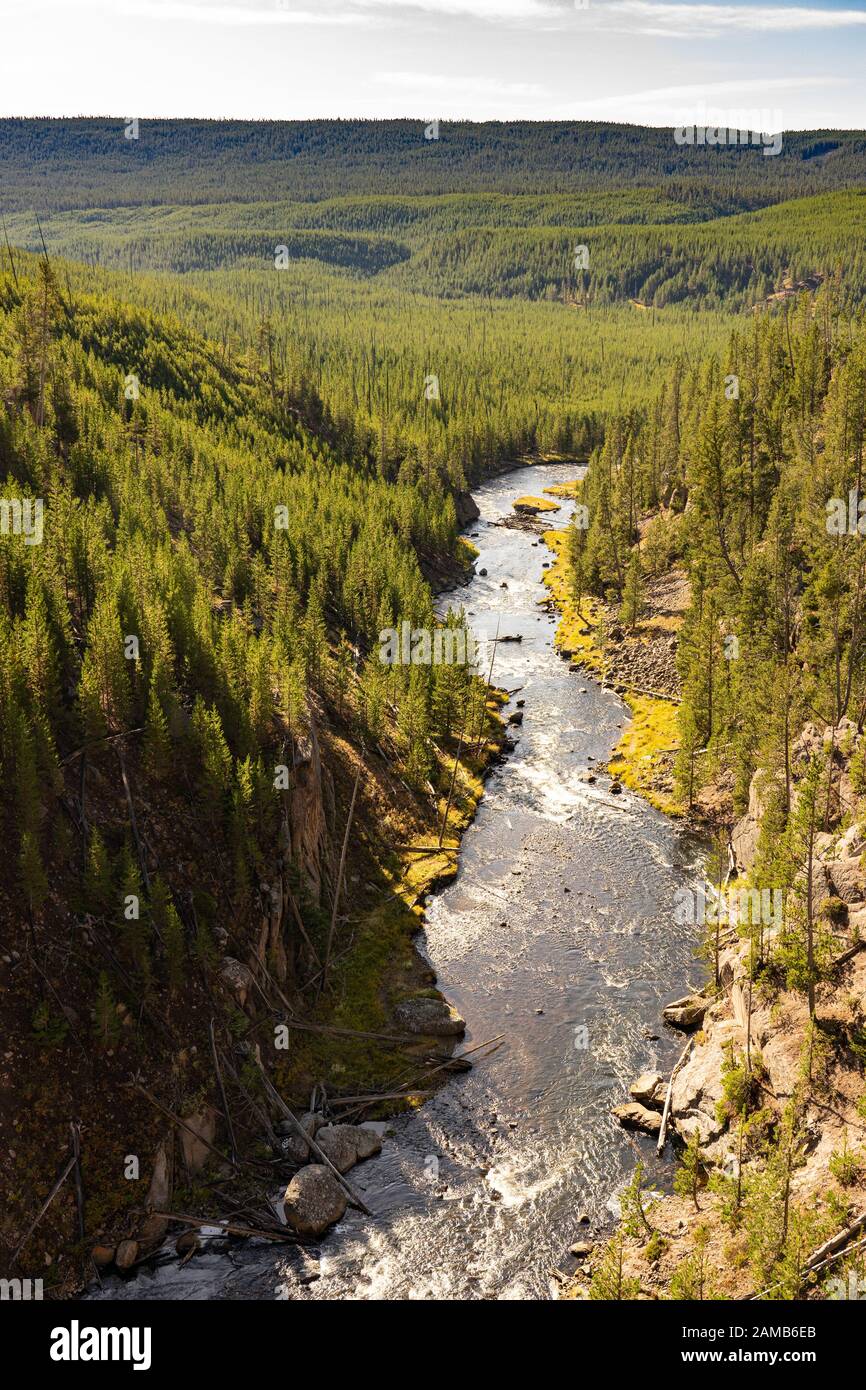 Yellowstone River USA Banque D'Images
