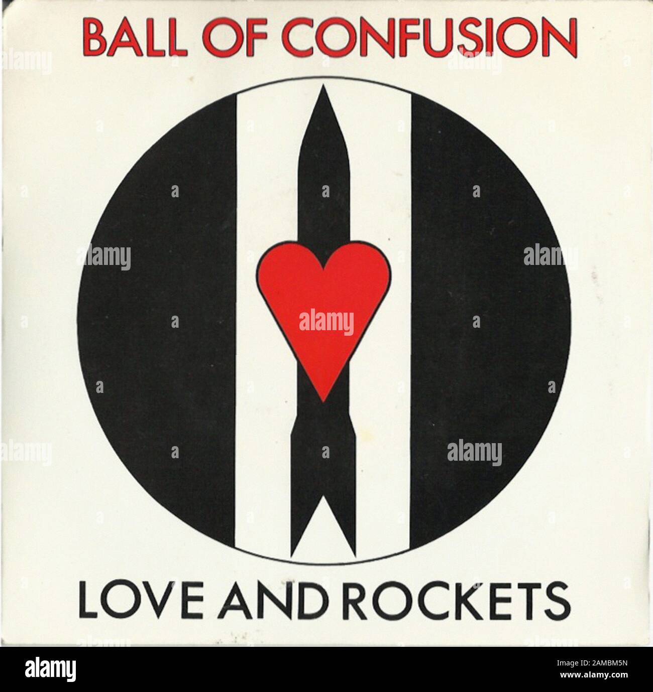 Love & Rockets - boule De Confusion - Classique vintage rock 7'' album vinyle Banque D'Images