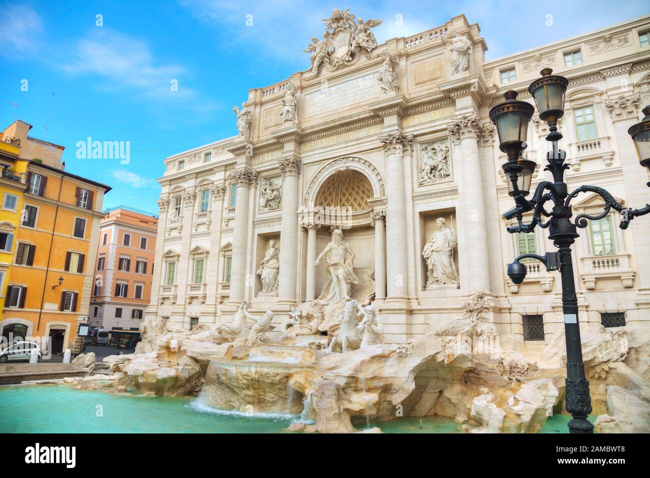 La célèbre fontaine de Trevi à Rome, en Italie Banque D'Images