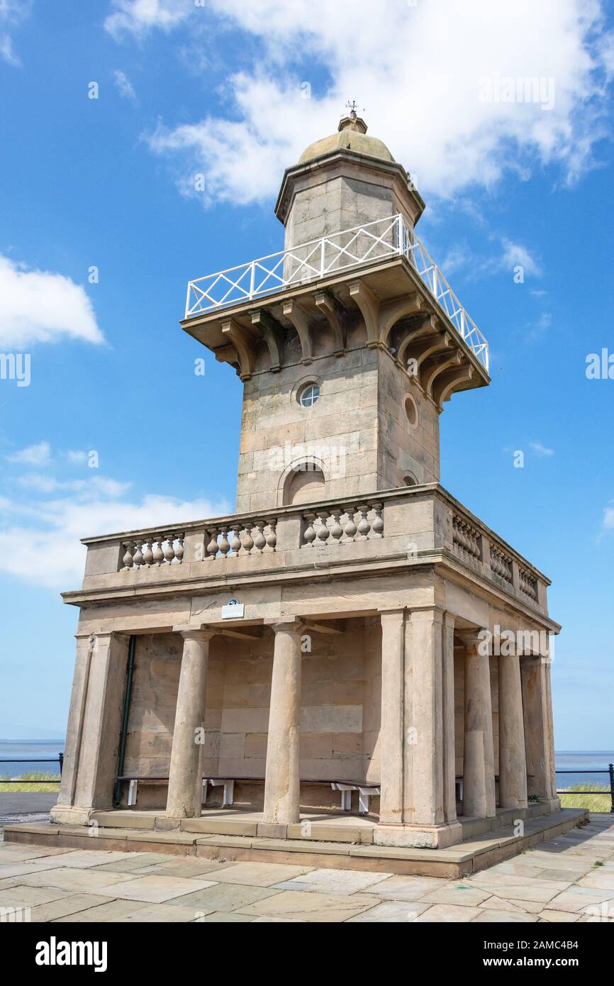 Fleetwood Lower Lighthouse, The Esplanade, Fleetwood, Lancashire, Angleterre, Royaume-Uni Banque D'Images