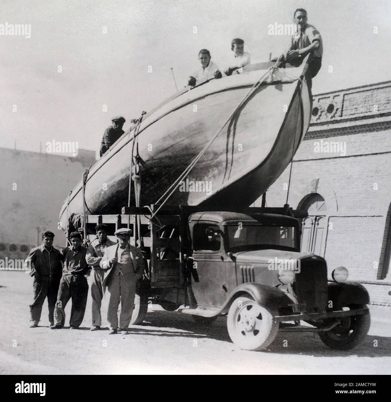 De l'absorption, transport, bateau, transport, transport, élimination, la meilleure façon de transporter un bateau. Banque D'Images