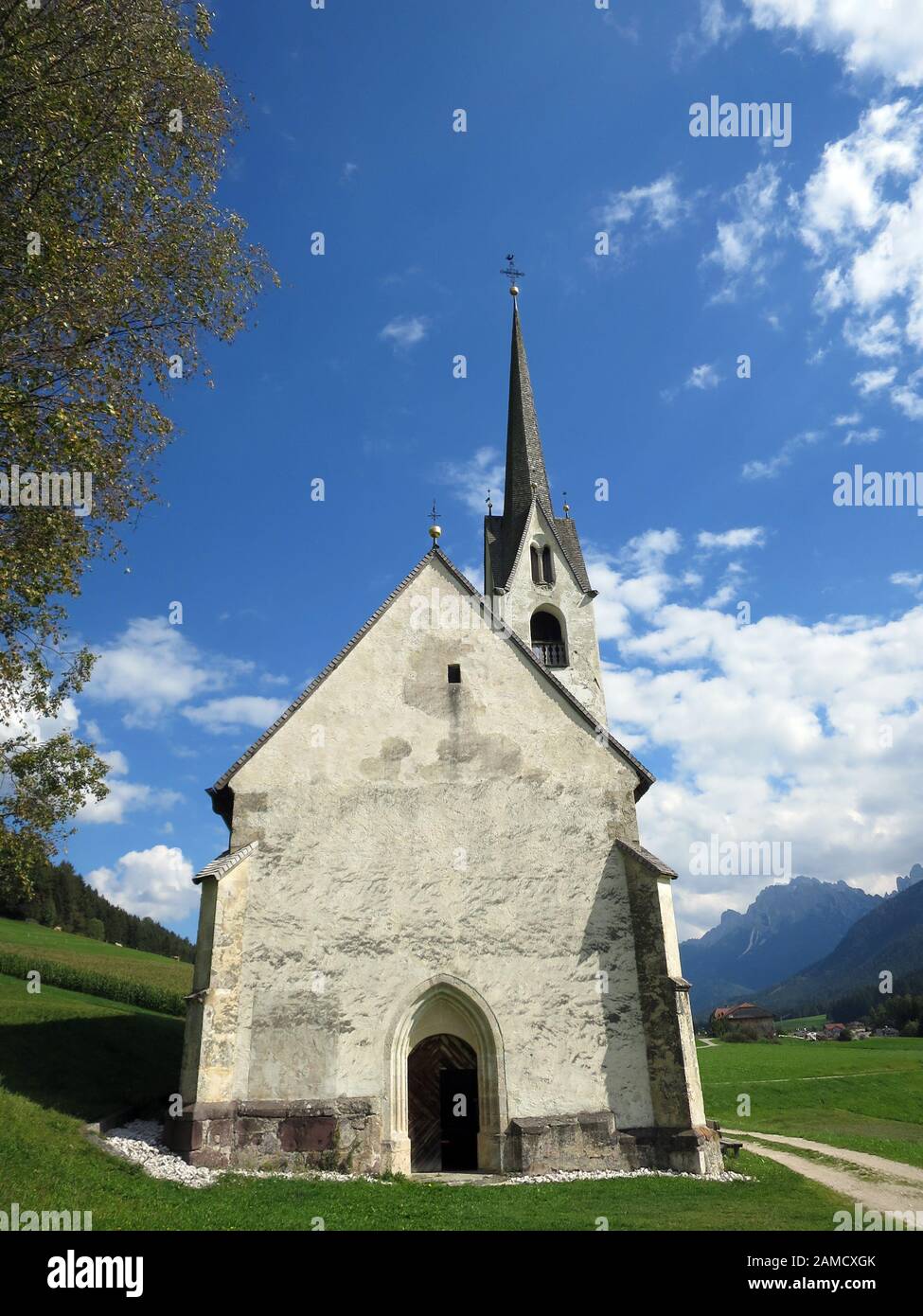 Plgrimage Eglise Saint Magdalena im Moos, Tyrol du Sud, Italie Banque D'Images