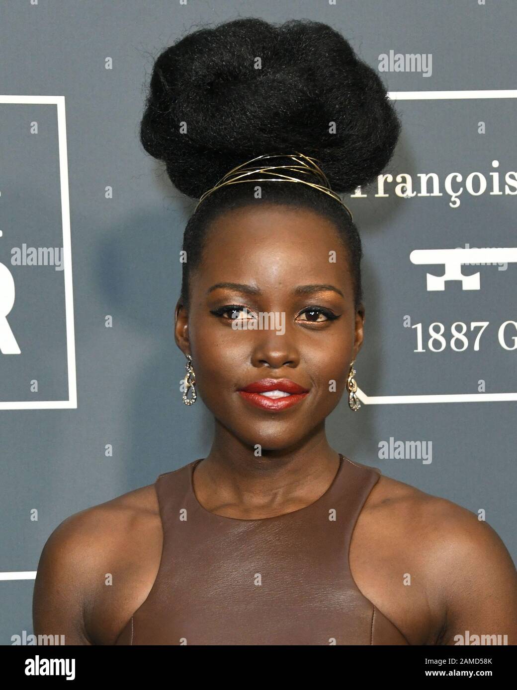 12 Janvier 2020 - Santa Monica, Californie - Lupita Nyong'O. 25ème Prix annuels Critici's Choice, qui a eu lieu à Barker Hangar. (Image de crédit : © Birdie Thompson/AdMedia via ZUMA Wire) Banque D'Images