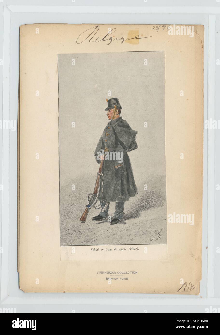 Soldat en tenue de garde (hiver) Draper Fund; Soldat en tenue de garde (hiver) Banque D'Images