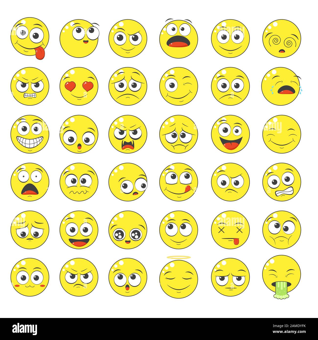 collection-de-smileys-avec-diff-rentes-humeurs-s-rie-de-dessins-anim-s
