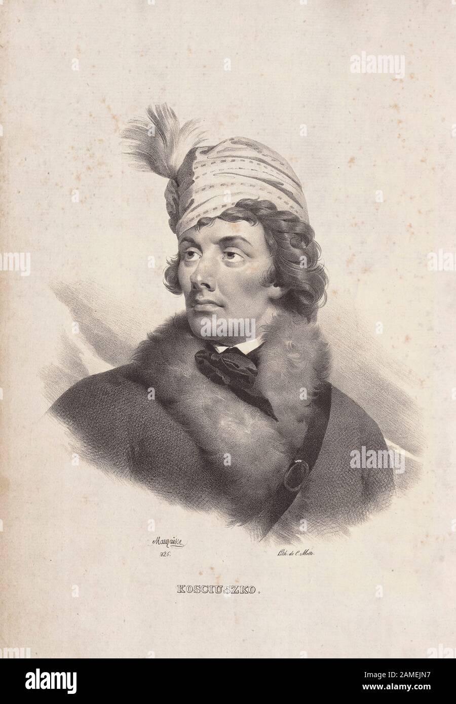 Andrzej Tadeusz Kosciuszko (Andrew Thaddeus Kosciuszko; 1746 – 1817), ingénieur militaire polonais-lituanien, homme d'État et chef militaire devenu Banque D'Images