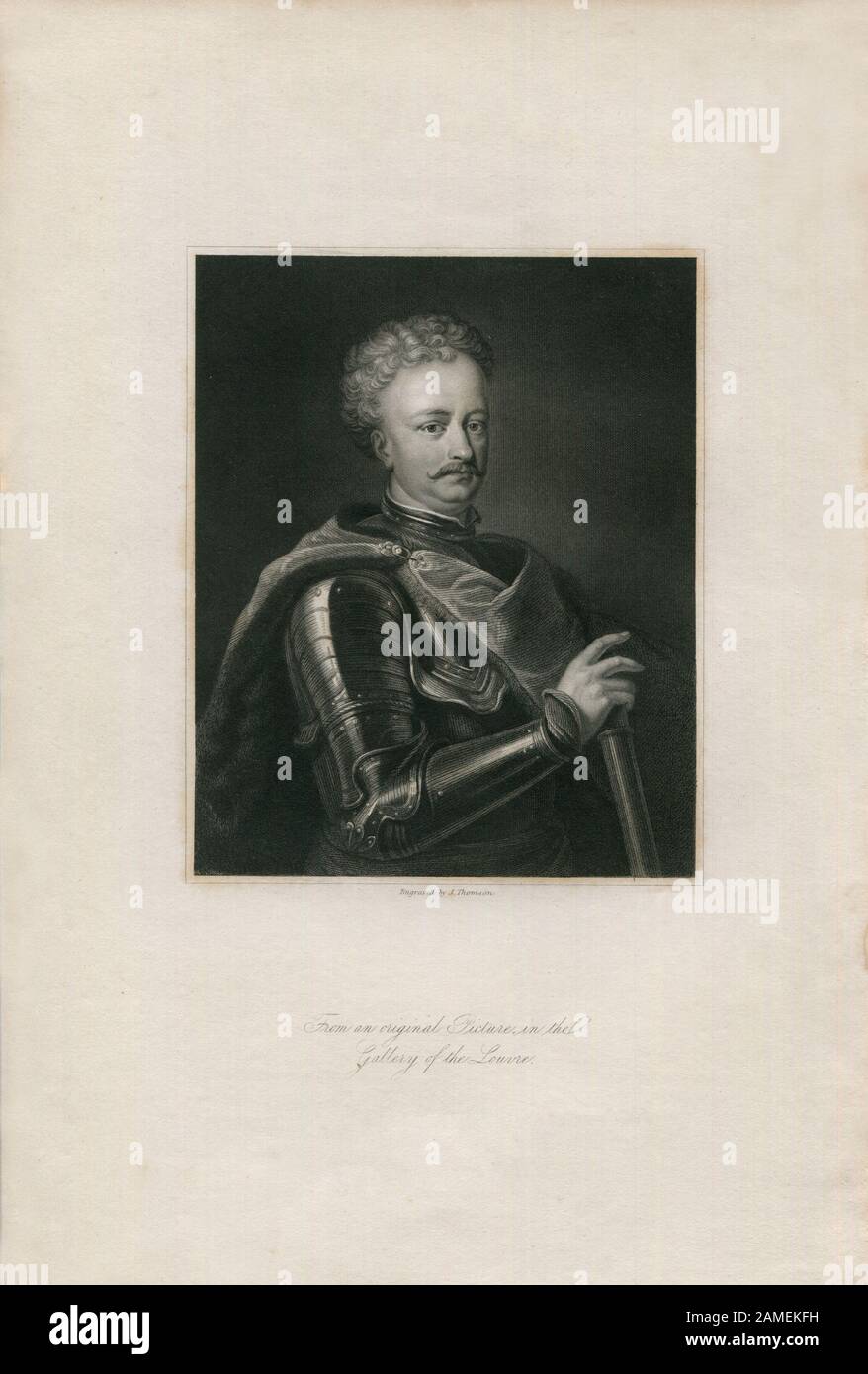 Jan Sbieski (1629-1696) - roi de Pologne et grand-duc de Lituanie, 1833 Jan Sbieski descendit dans l'histoire en tant que commandant exceptionnel, patron de s Banque D'Images
