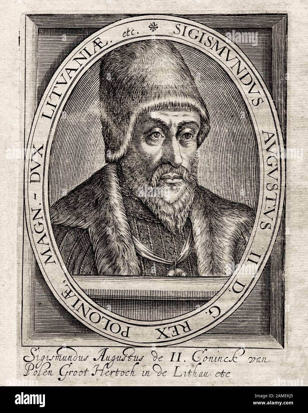Sigismund II Augustus (Polonais: Zygmunt II Août; 1520 – 1572) était le roi de Pologne et le grand-duc de Lituanie, fils de Sigismund I l'ancien, qui Banque D'Images
