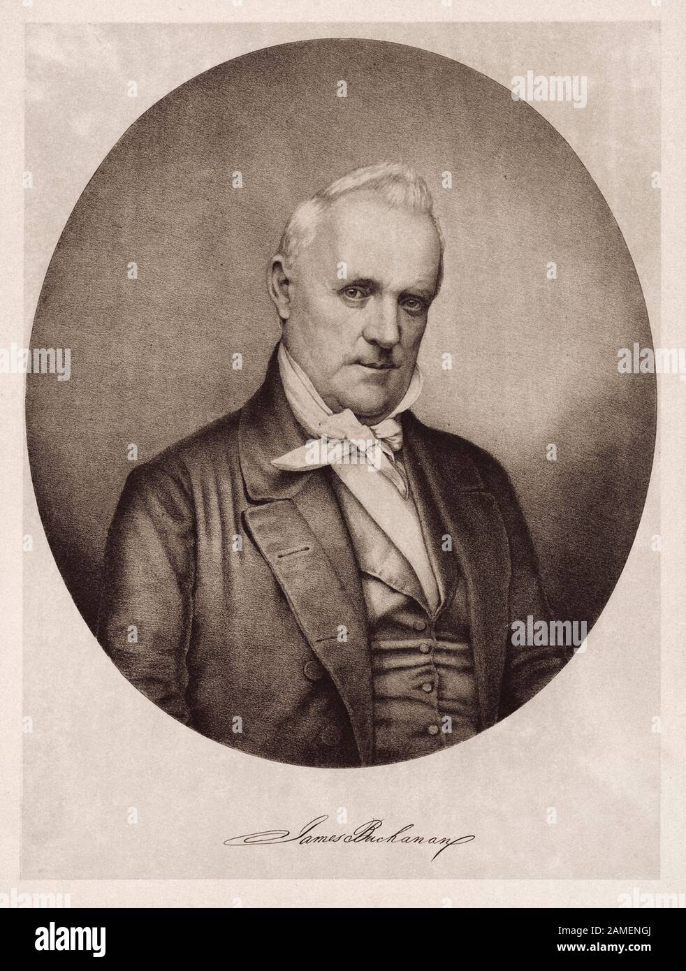 James Buchanan Jr. (1791 – 1868) était un politicien américain qui a été le 15ème président des États-Unis (1857–1861), servant avant Le Matin Banque D'Images