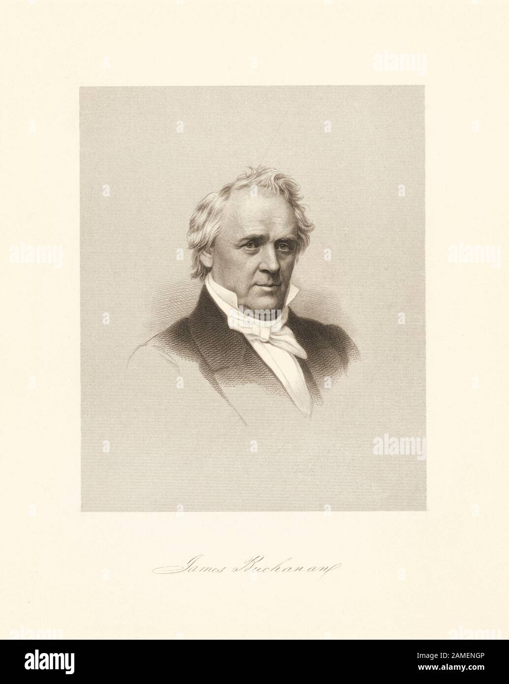 James Buchanan Jr. (1791 – 1868) était un politicien américain qui a été le 15ème président des États-Unis (1857–1861), servant avant Le Matin Banque D'Images