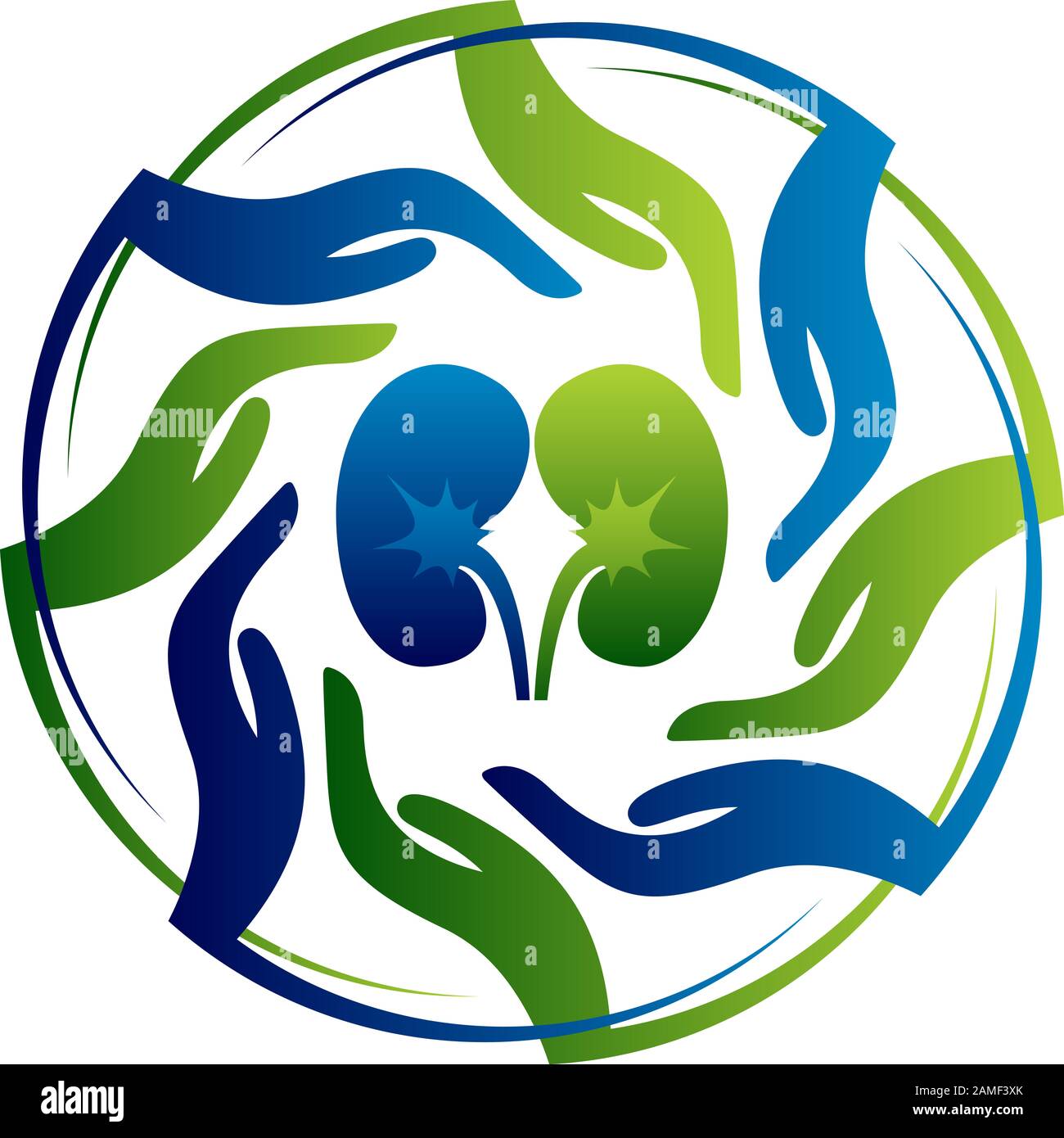 logo de soins rénaux Banque D'Images