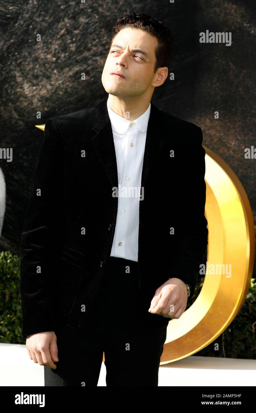 Westwood, États-Unis. 11 janvier 2020. Rami Malek à la première du film 'Diolittle/Le Fantastique voyage du Dr. Docassant 'au théâtre Regency Village. Westwood, le 11 janvier 2020 | utilisation dans le monde crédit: DPA/Alay Live News Banque D'Images