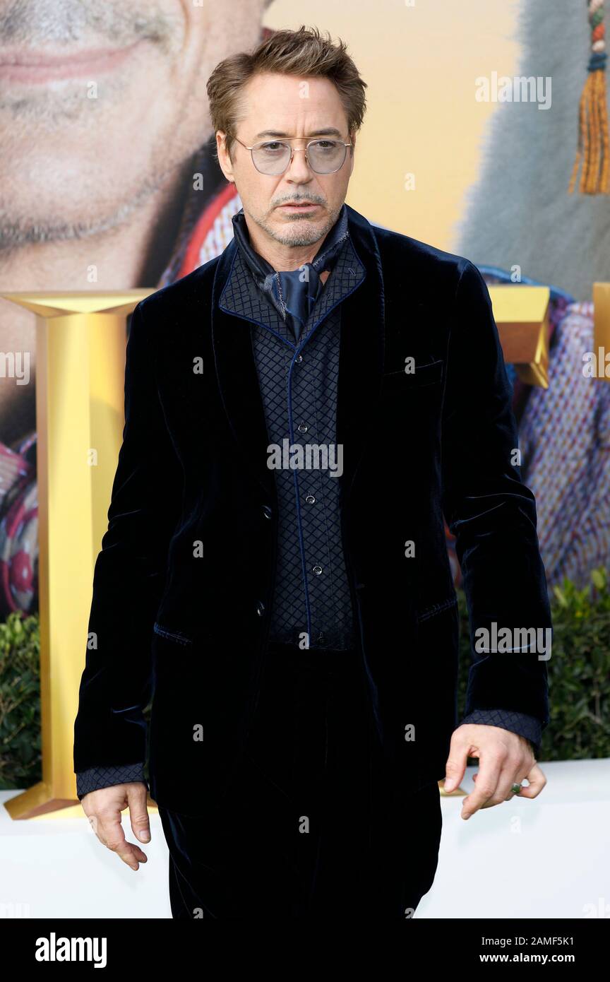 Westwood, États-Unis. 11 janvier 2020. Robert Downey Jr. Lors de la première du film « Docassant/The Fantastic Journey of Dr. Dolittle » au Regency Village Theatre. Westwood, le 11 janvier 2020 | utilisation dans le monde crédit: DPA/Alay Live News Banque D'Images