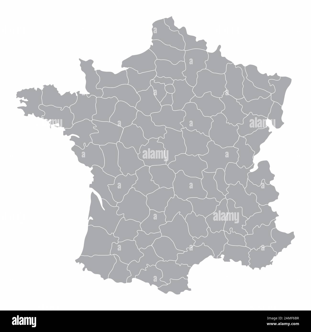 Carte de France Illustration de Vecteur
