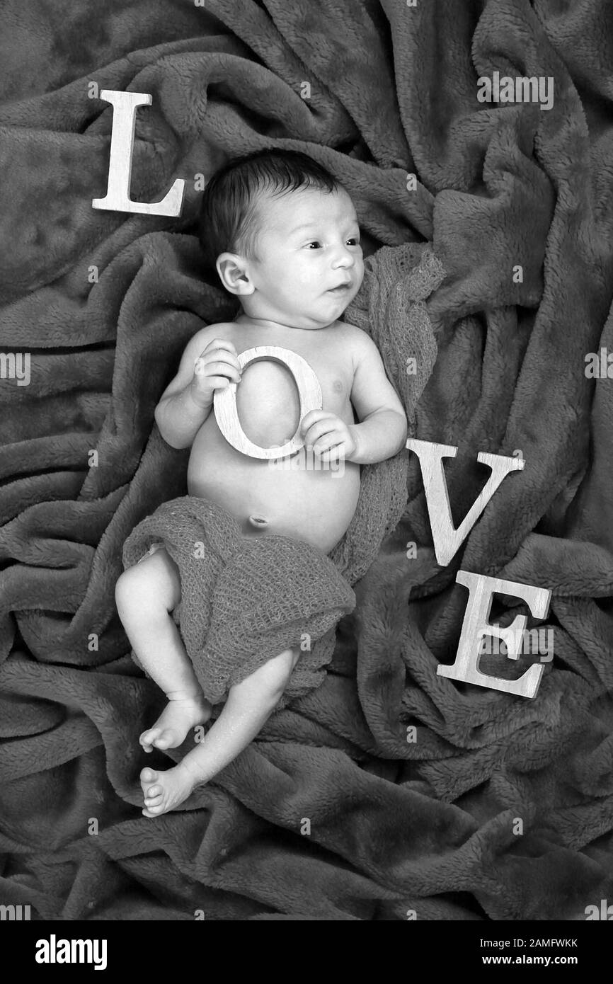 Bebe Garcon 1 Semaine Photo Stock Alamy
