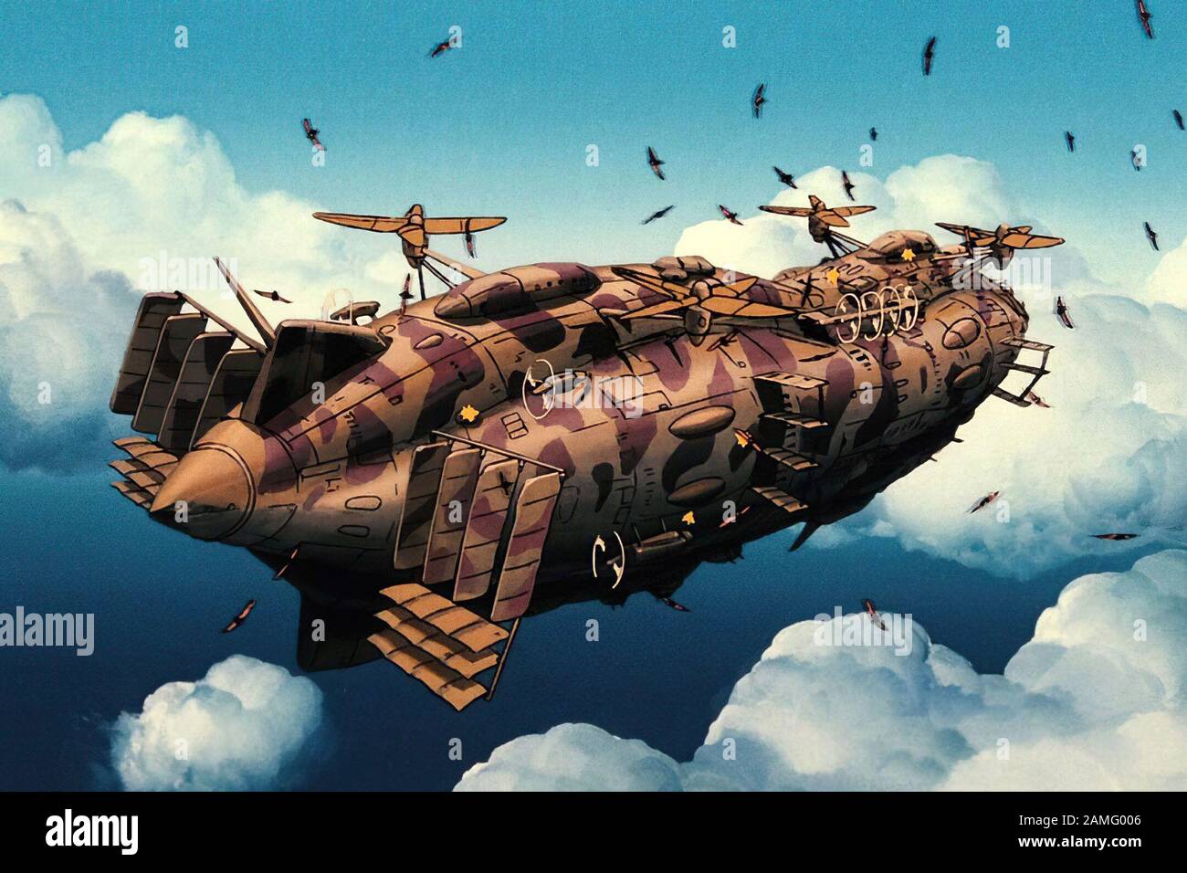 Le Château Dans Le Ciel Miyazaki Banque d'image et photos - Alamy