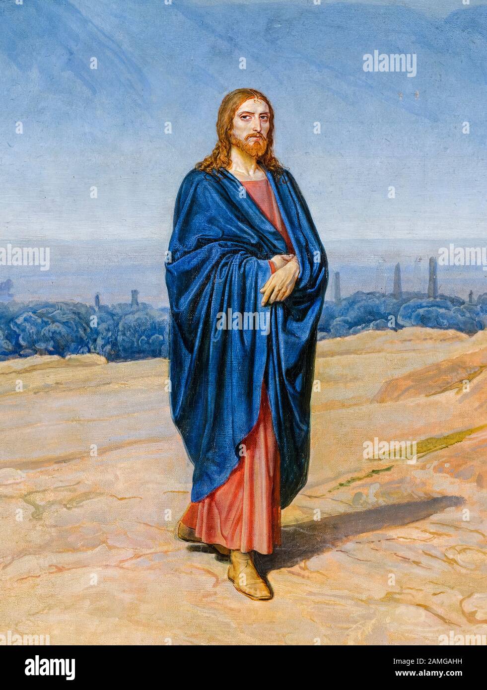 Alexandre Andreyevitch Ivanov, L'enseignement du Christ Au Peuple, (L'enseignement du Messie), détail de la peinture, 1837-1857 Banque D'Images