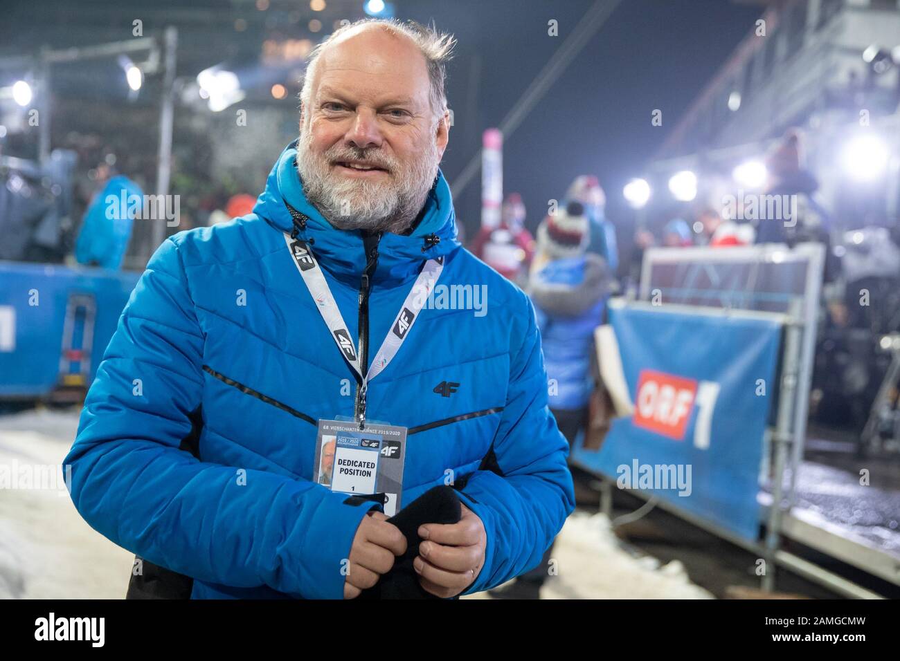 Bischofshofen, Autriche. 06 janvier 2020. Markus Neitzel, pasteur protestant, aide comme traducteur pour les athlètes japonais. L'enfant de 60 ans vit au Japon depuis des années. Crédit: Daniel Karmann/Dpa/Alay Live News Banque D'Images