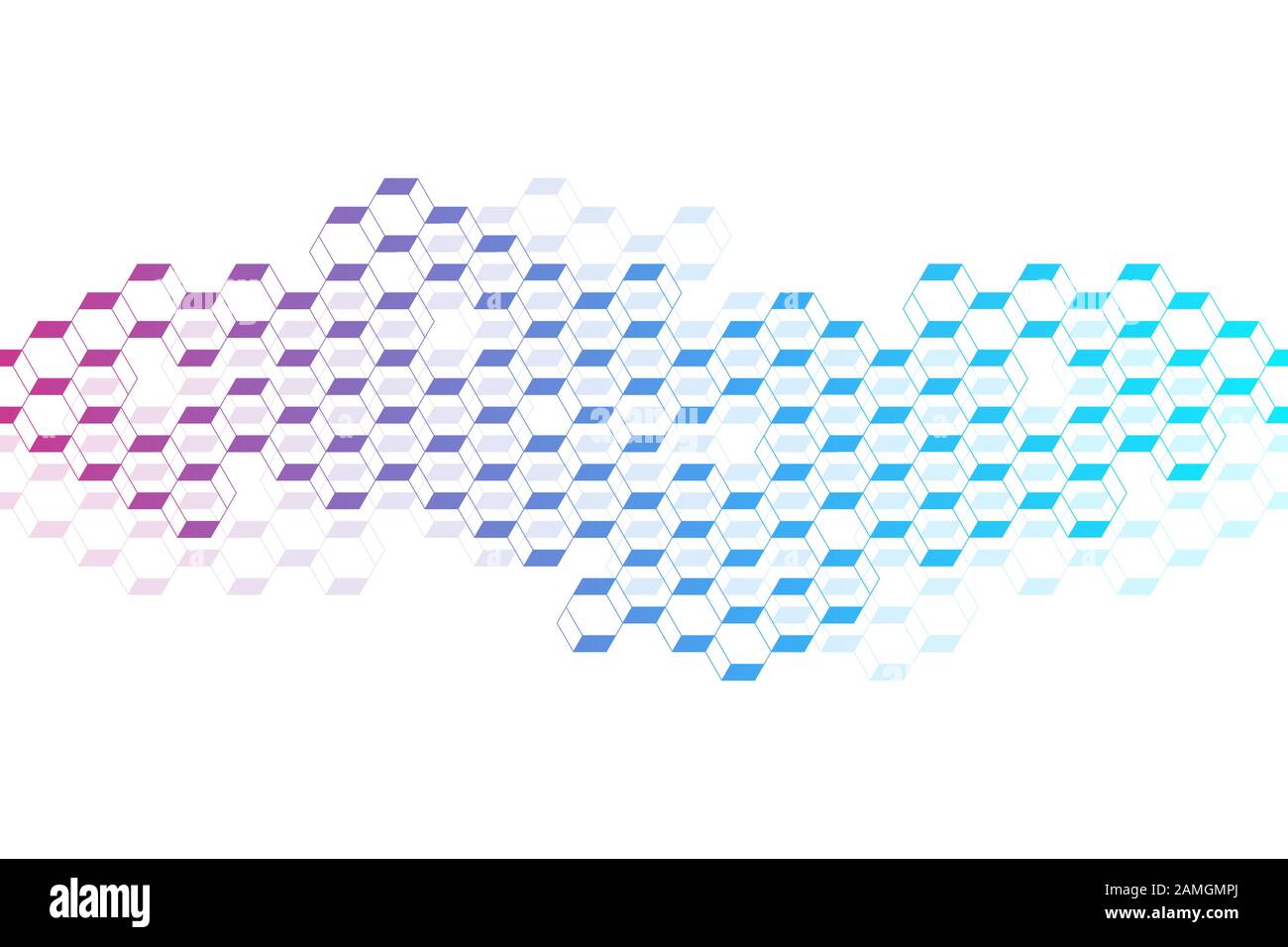 Hexagones résumé fond avec des formes géométriques. La science, de la technologie et concept médical. Futuristic background dans la science du style. Hex graphique Illustration de Vecteur