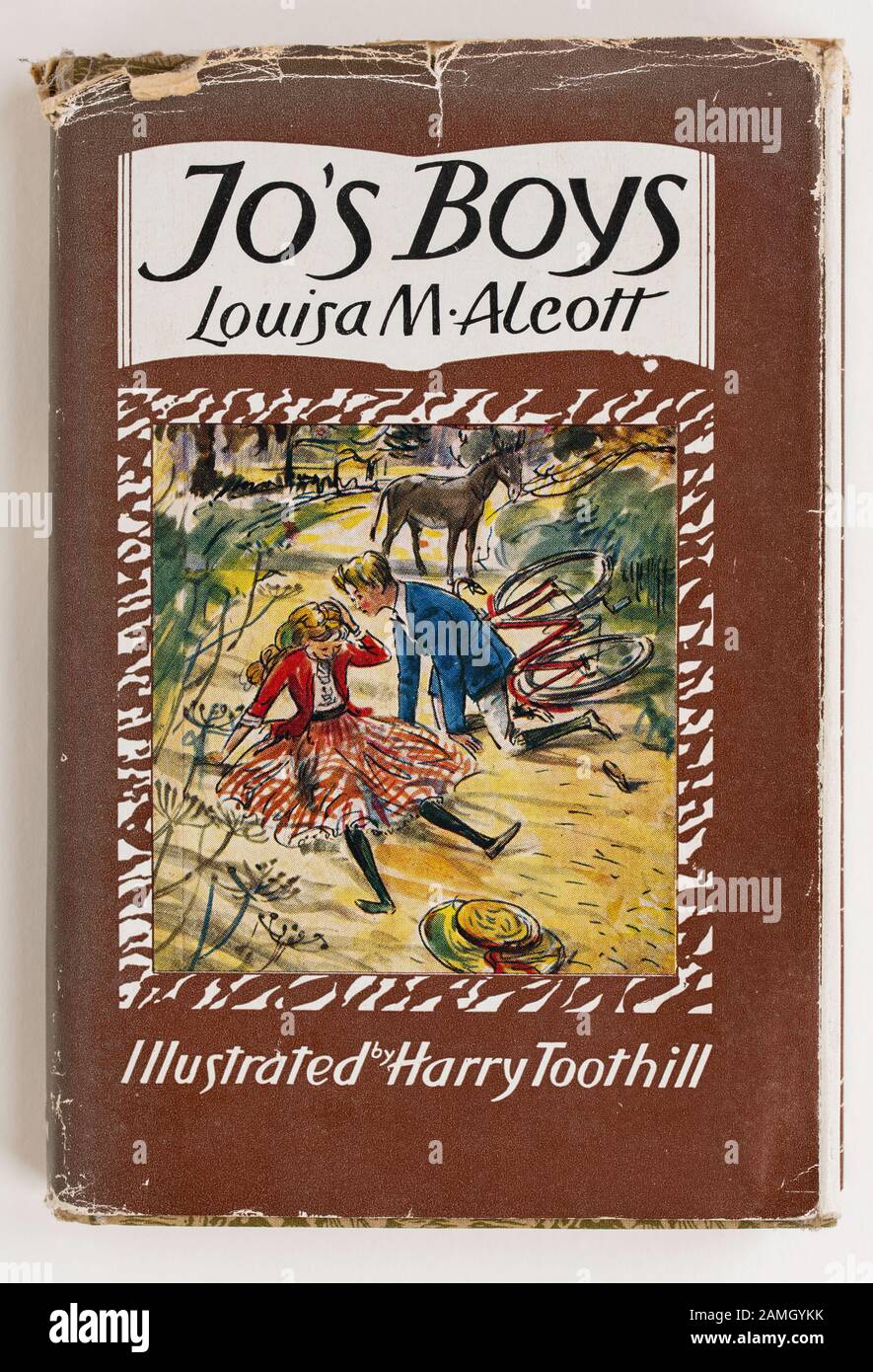 Couvrir d'édition reliée de Jo's Boys par Louisa M Alcott Banque D'Images