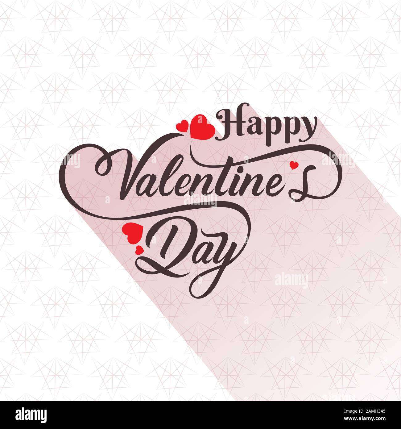 Affiche typographique Happy Valentines Day, illustration vectorielle Illustration de Vecteur