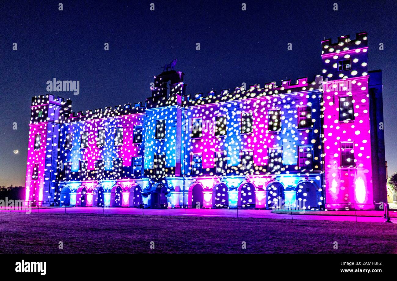 Syon House Avec Christmas Lighting Effects Londres Royaume-Uni Banque D'Images