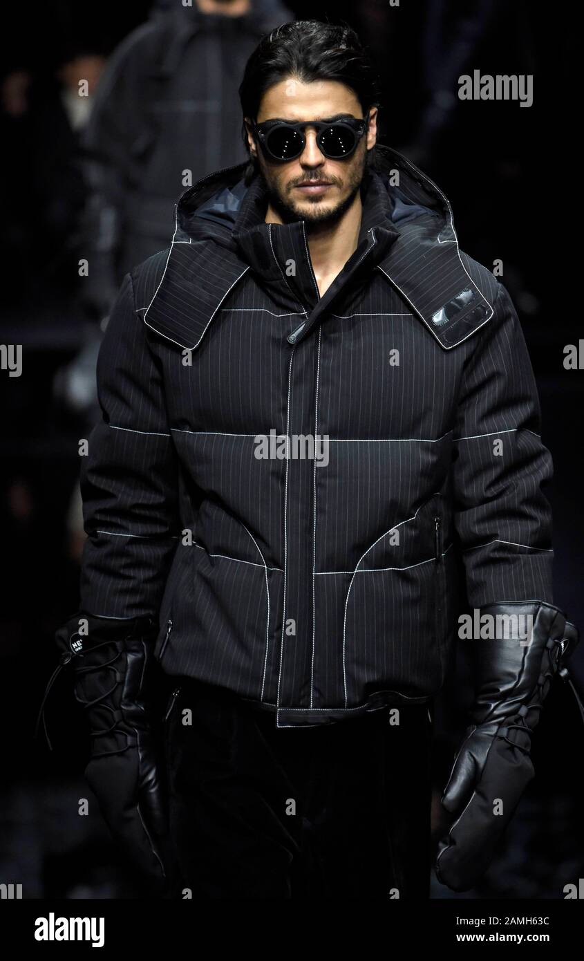 Milan, Italie. 13 janvier 2020. Milan, Italie. 13 janvier 2020. Milan Fashion Week, Homme Automne Hiver 2020/2021. Milan – Mode Pour Homme Automne Hiver 2020/21. Crédit: Independent Photo Agency Srl/Alay Live News Crédit: Independent Photo Agency Srl/Alay Live News Banque D'Images