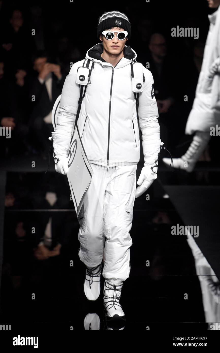 Milan, Italie. 13 janvier 2020. Milan, Italie. 13 janvier 2020. Milan, Milan Fashion Week, Homme Automne Hiver 2020/2021. Milan – Mode Pour Homme Automne Hiver 2020/21. Crédit: Independent Photo Agency Srl/Alay Live News Crédit: Independent Photo Agency Srl/Alay Live News Banque D'Images