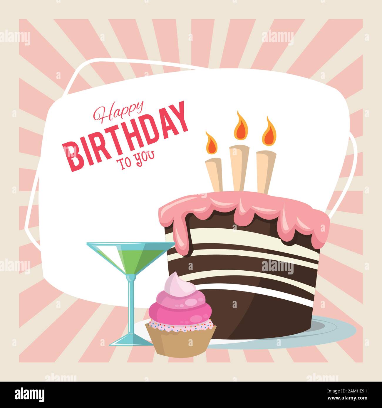 Joyeux Anniversaire Fete Douce Gateau Cupcake Et Cocktail Image Vectorielle Stock Alamy Joyeux Anniversaire Fete Douce Gateau Cupcake Et Cocktail Image Vectorielle Stock Alamy