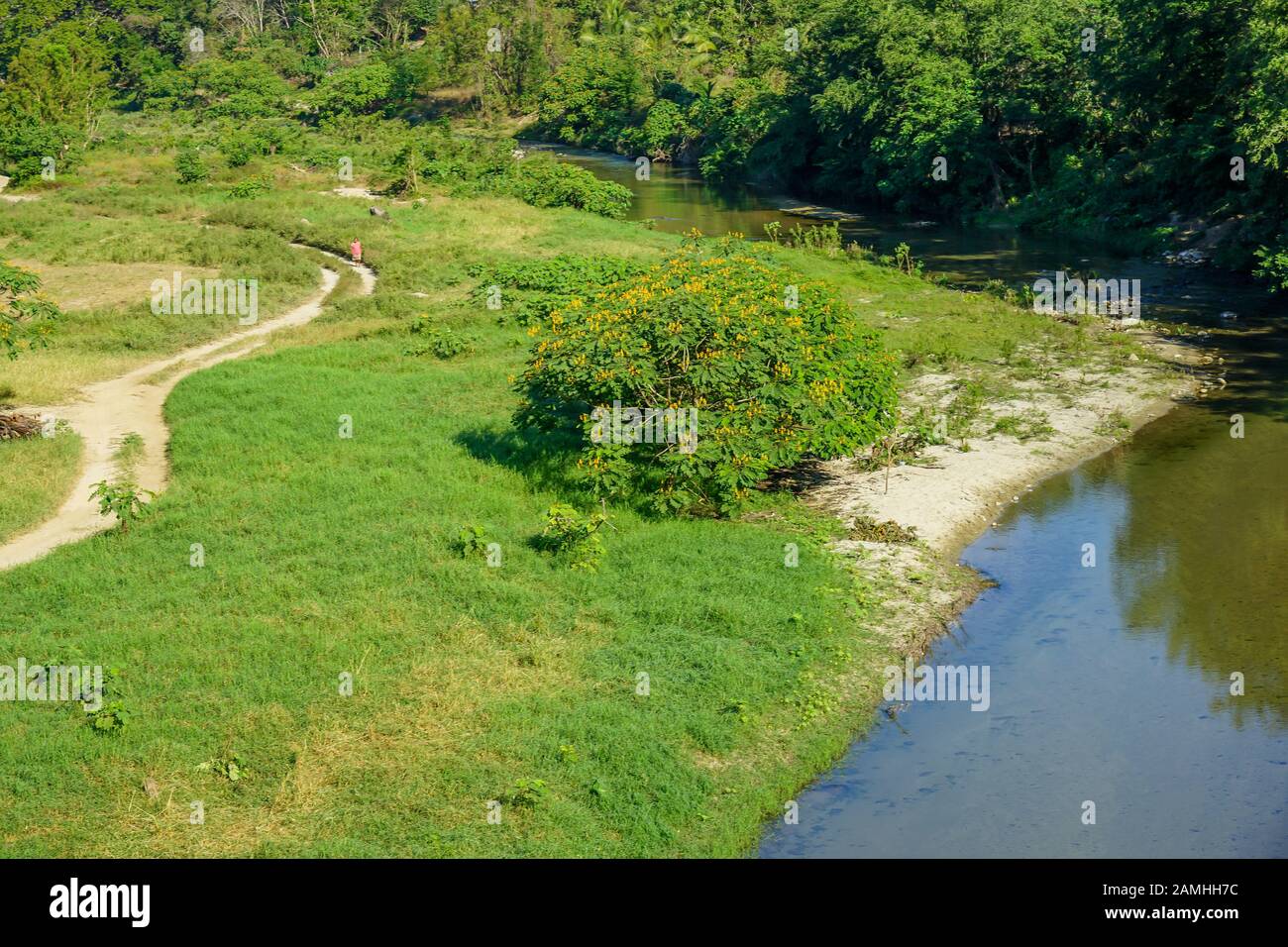 Village de Mazunte au Mexique, avec de belles plages de sable calme, et peu de touristes, avec une belle église catholique et des gens très sympathiques. Banque D'Images