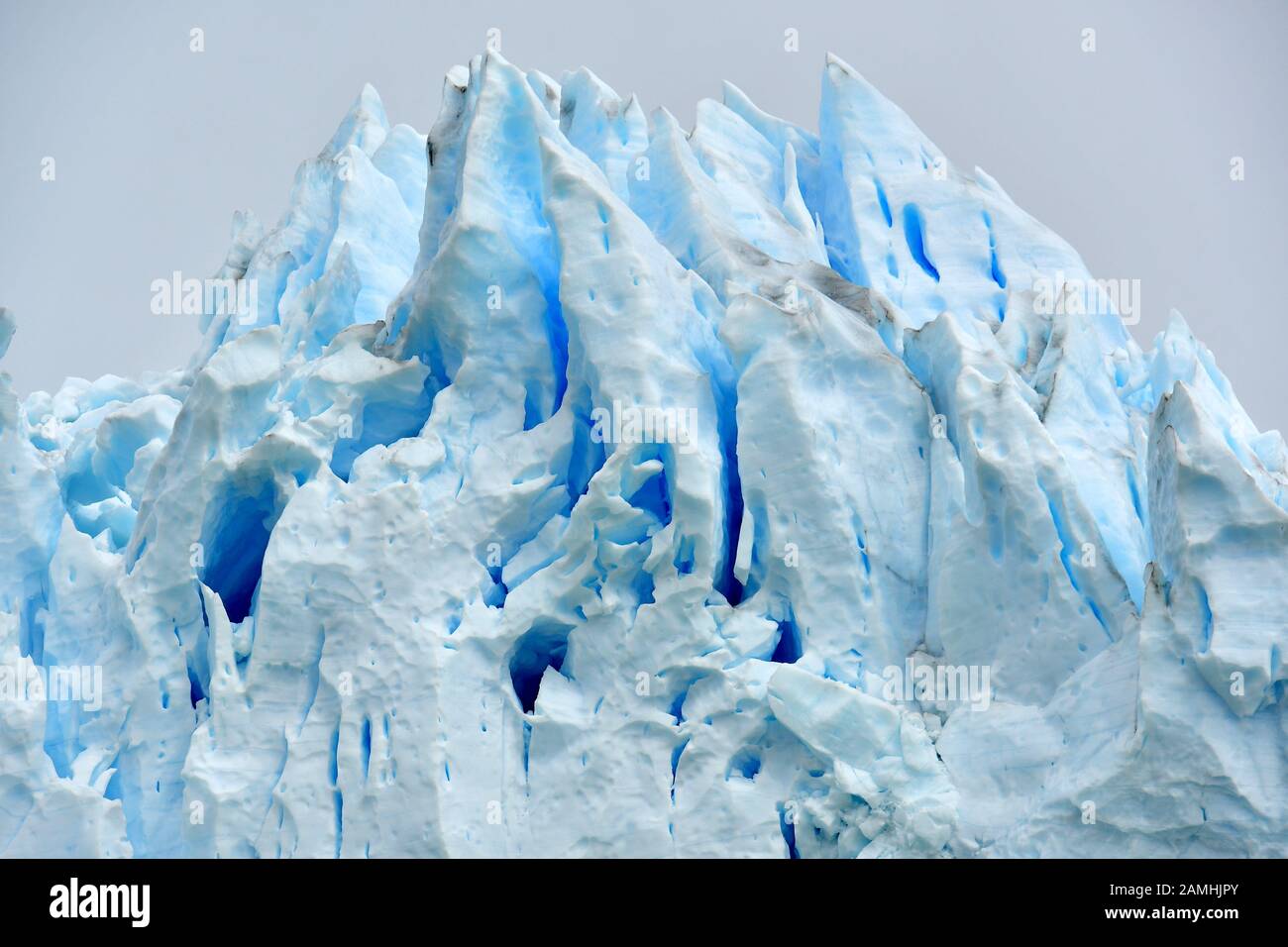 Glacier Perito Moreno, Parc National De Los Glaciares, Province De Santa Cruz, Argentine, Amérique Du Sud, Site Classé Au Patrimoine Mondial De L'Unesco Banque D'Images
