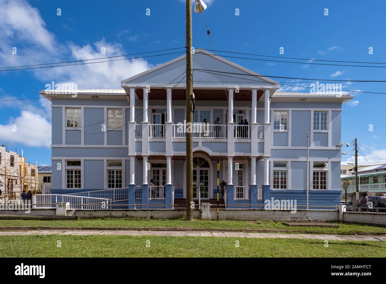 Palais De Justice, Place De L'Indépendance, Basseterre, Saint-Kitts-Et-Nevis, Îles Leeward, Antilles, Caraïbes Banque D'Images