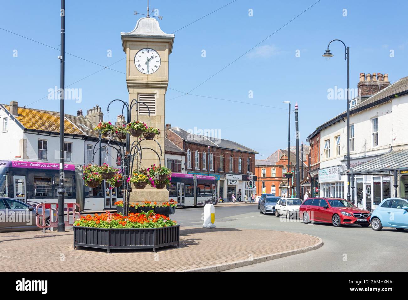 Albert Square, Fleetwood, Lancashire, Angleterre, Royaume-Uni Banque D'Images