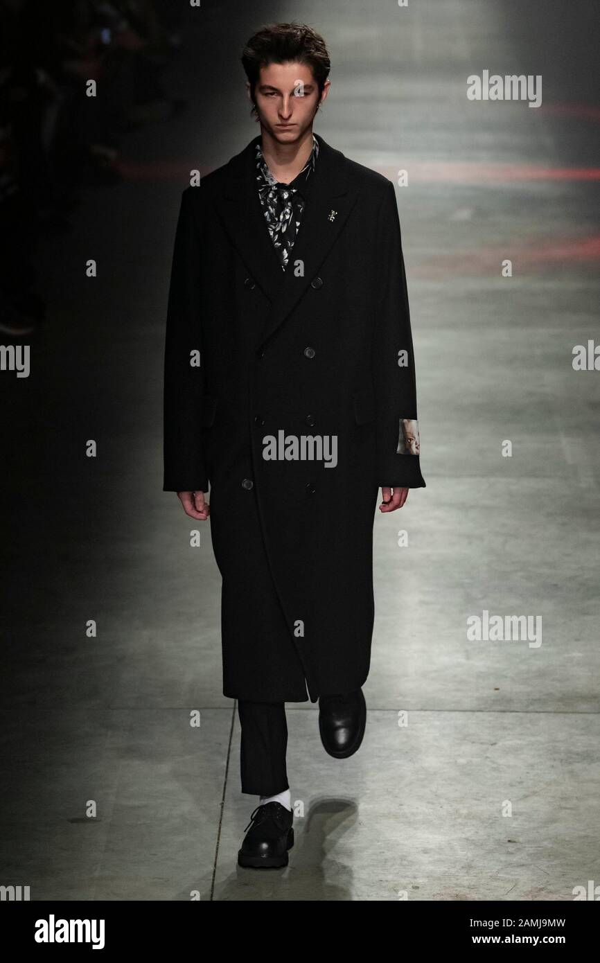 Milan, Italie. 12 janvier 2020. Msgm Automne/Hiver 2020/2021 Piste Pendant La Semaine De La Mode De Milan Hommes‚Äôs Janvier 2020 - Milan, Italie 12/01/2020 | Utilisation Dans Le Monde Crédit: Dpa/Alay Live News Banque D'Images