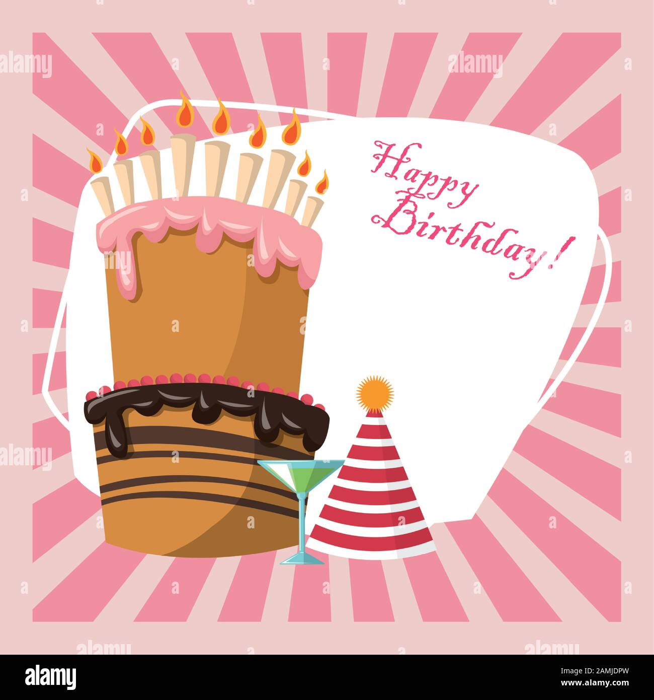 Joyeux Anniversaire Fete Douce Gateau Chapeau Et Cocktail Image Vectorielle Stock Alamy Joyeux Anniversaire Fete Douce Gateau Chapeau Et Cocktail Image Vectorielle Stock Alamy