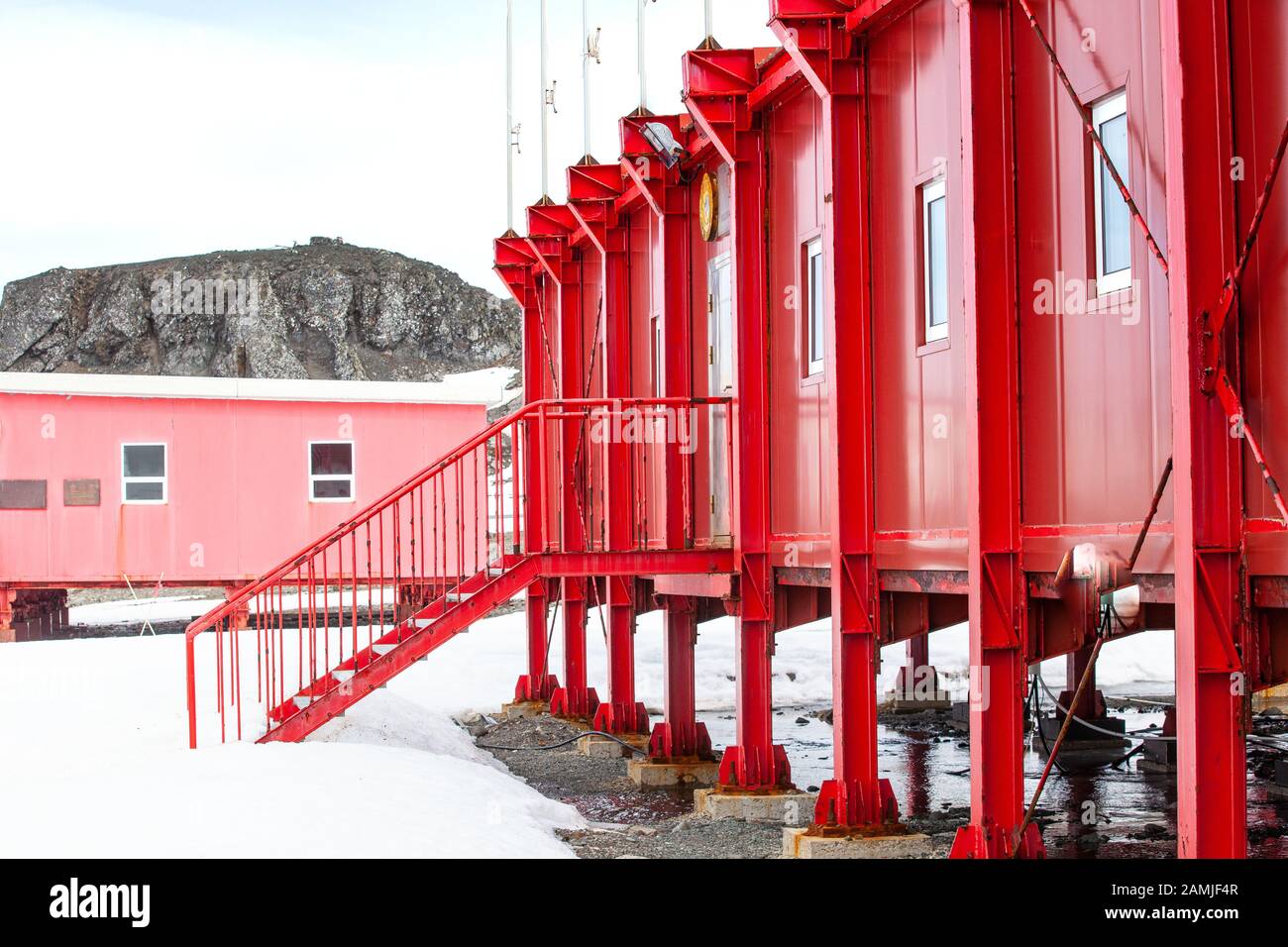 Grande Station Murale, Chinare, Îles Shetland Du Sud, Antarctique Banque D'Images