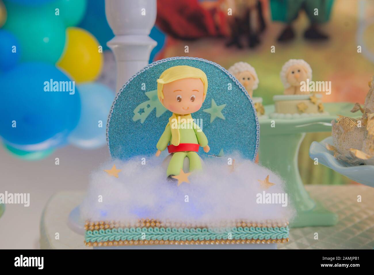 Détails décoration fête anniversaire. Fête avec le thème du petit