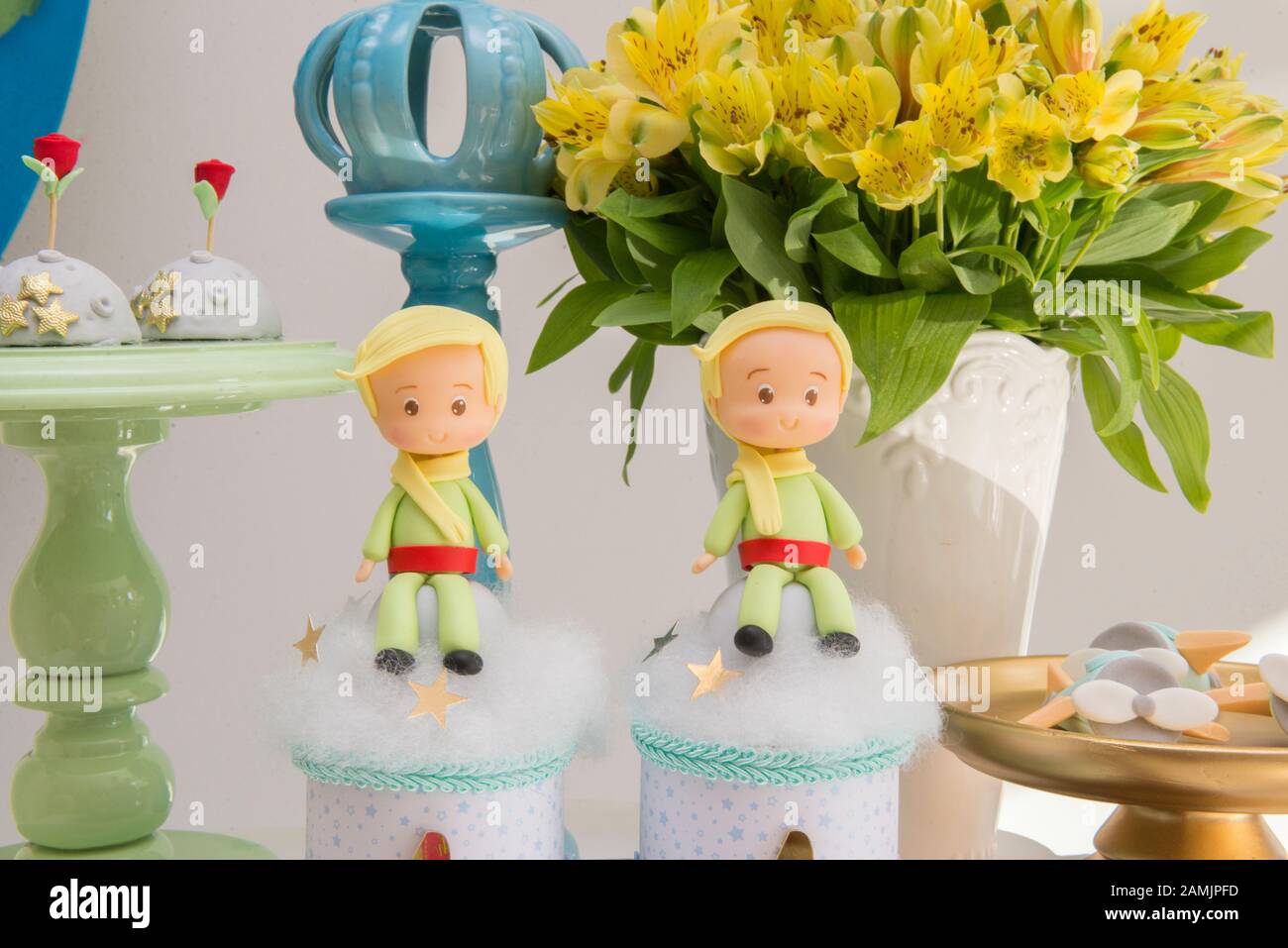 Détails décoration fête anniversaire. Fête avec le thème du petit