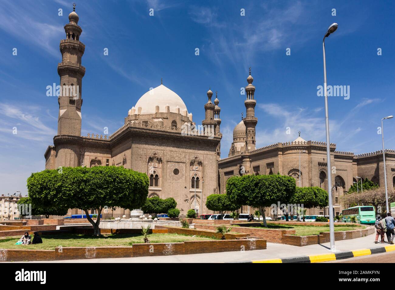Mosquée Du Sultan Hassan, Mosquée-Madrassa Du Sultan Hassan, Mosquée Al Rifai, Mosquée Al-Rifa'I, Vieux Caire, Zone Islamique, Le Caire, Egypte, Afrique Du Nord, Afrique Banque D'Images