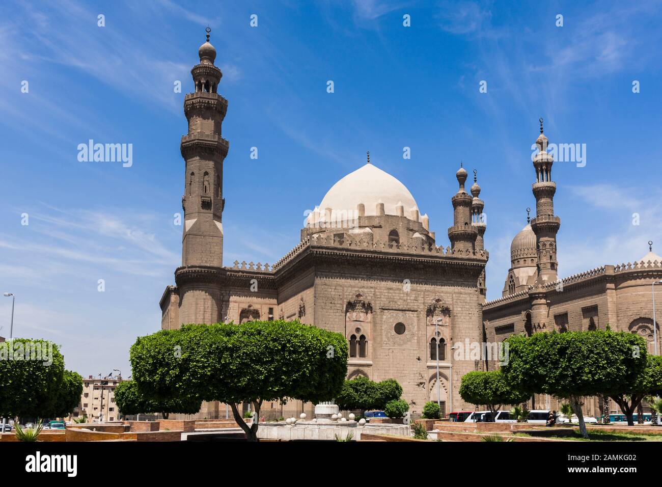 Mosquée Du Sultan Hassan, Mosquée-Madrassa Du Sultan Hassan, Mosquée Al Rifai, Mosquée Al-Rifa'I, Vieux Caire, Zone Islamique, Le Caire, Egypte, Afrique Du Nord, Afrique Banque D'Images