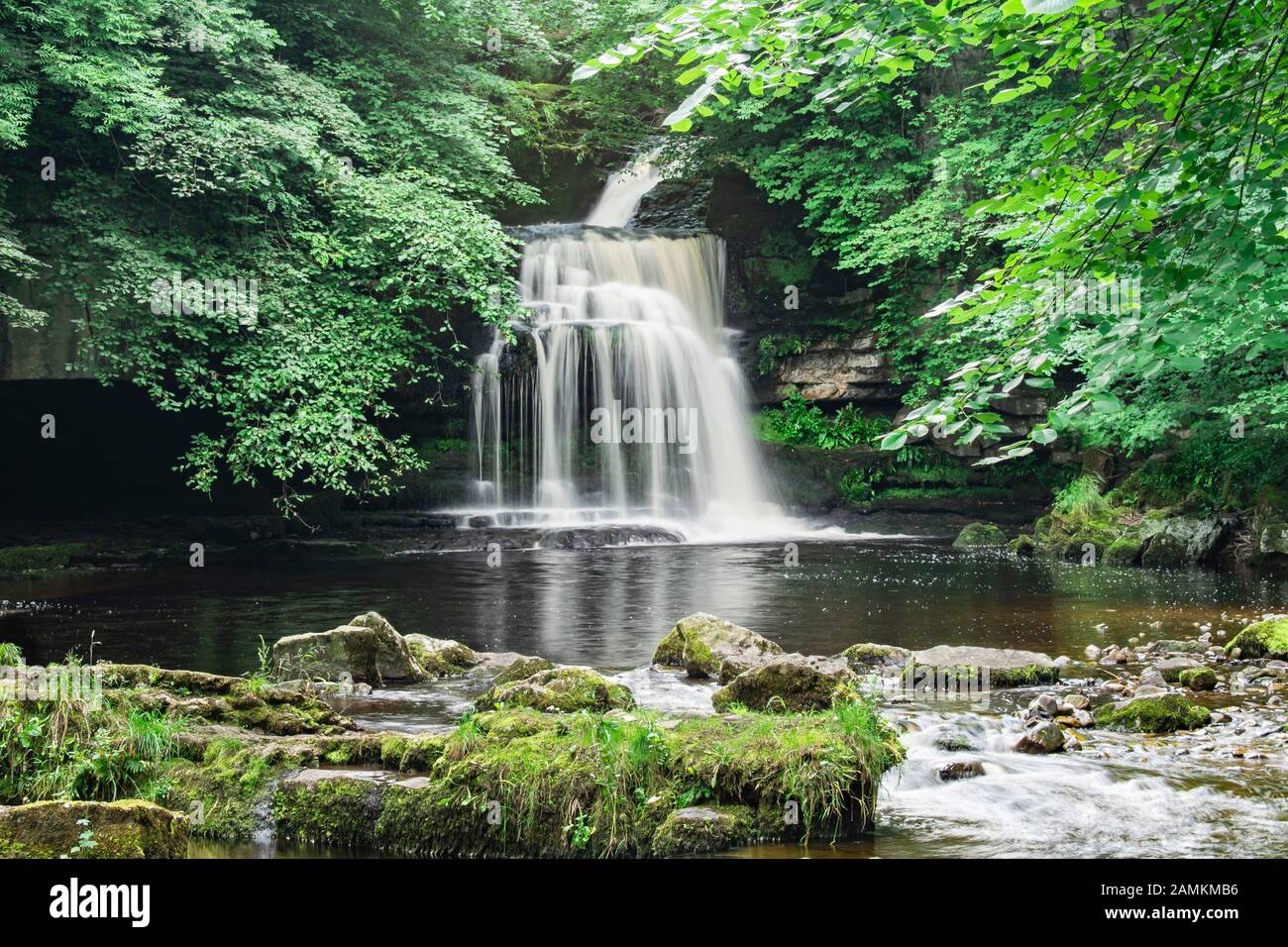 Chaudron Falls, West Burton, Bishopdale, North Yorkshire, Angleterre. Banque D'Images