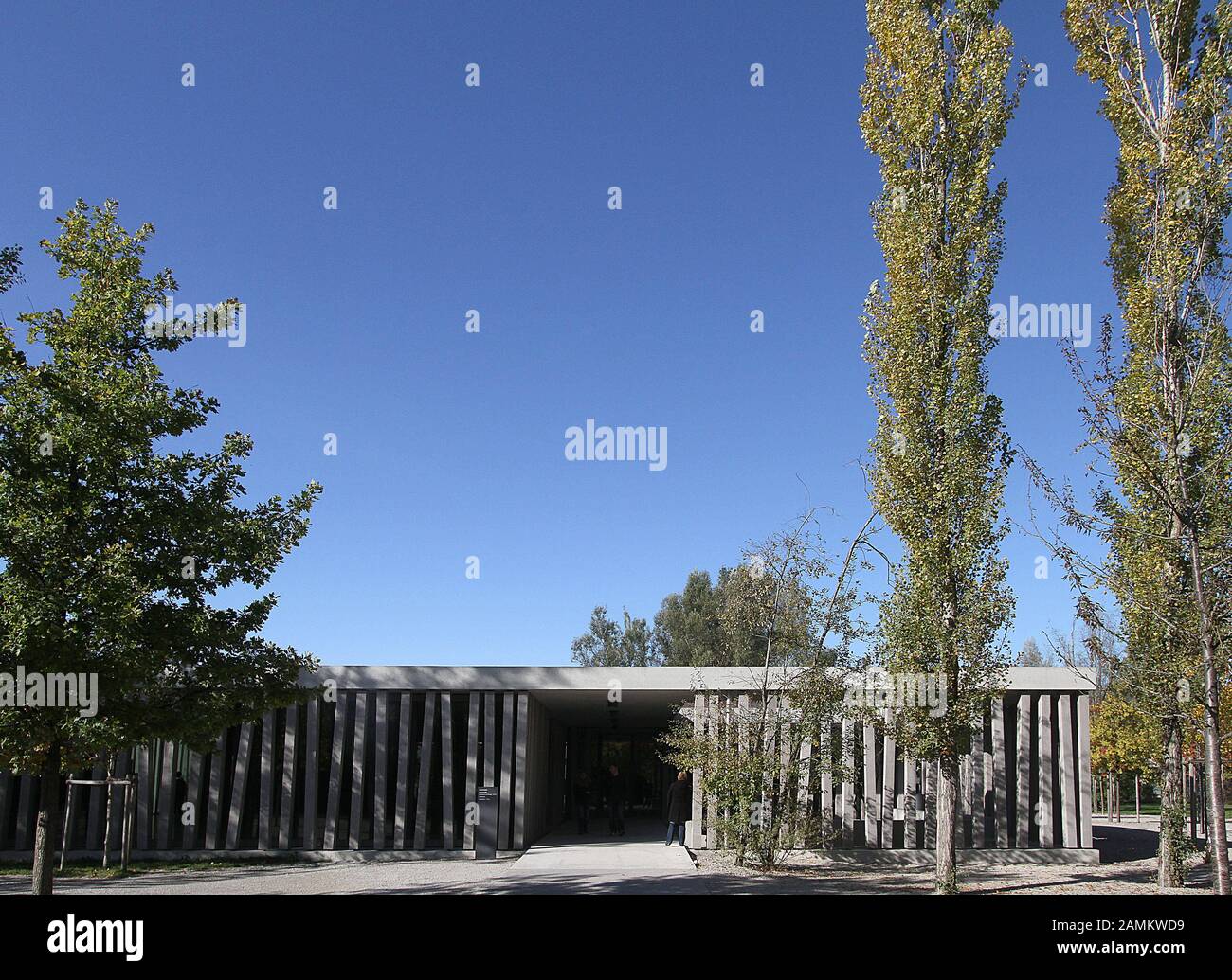 Le bâtiment des visiteurs du mémorial du camp de concentration de Dachau a reçu le prix de l'architecture allemande 2011. [traduction automatique] Banque D'Images