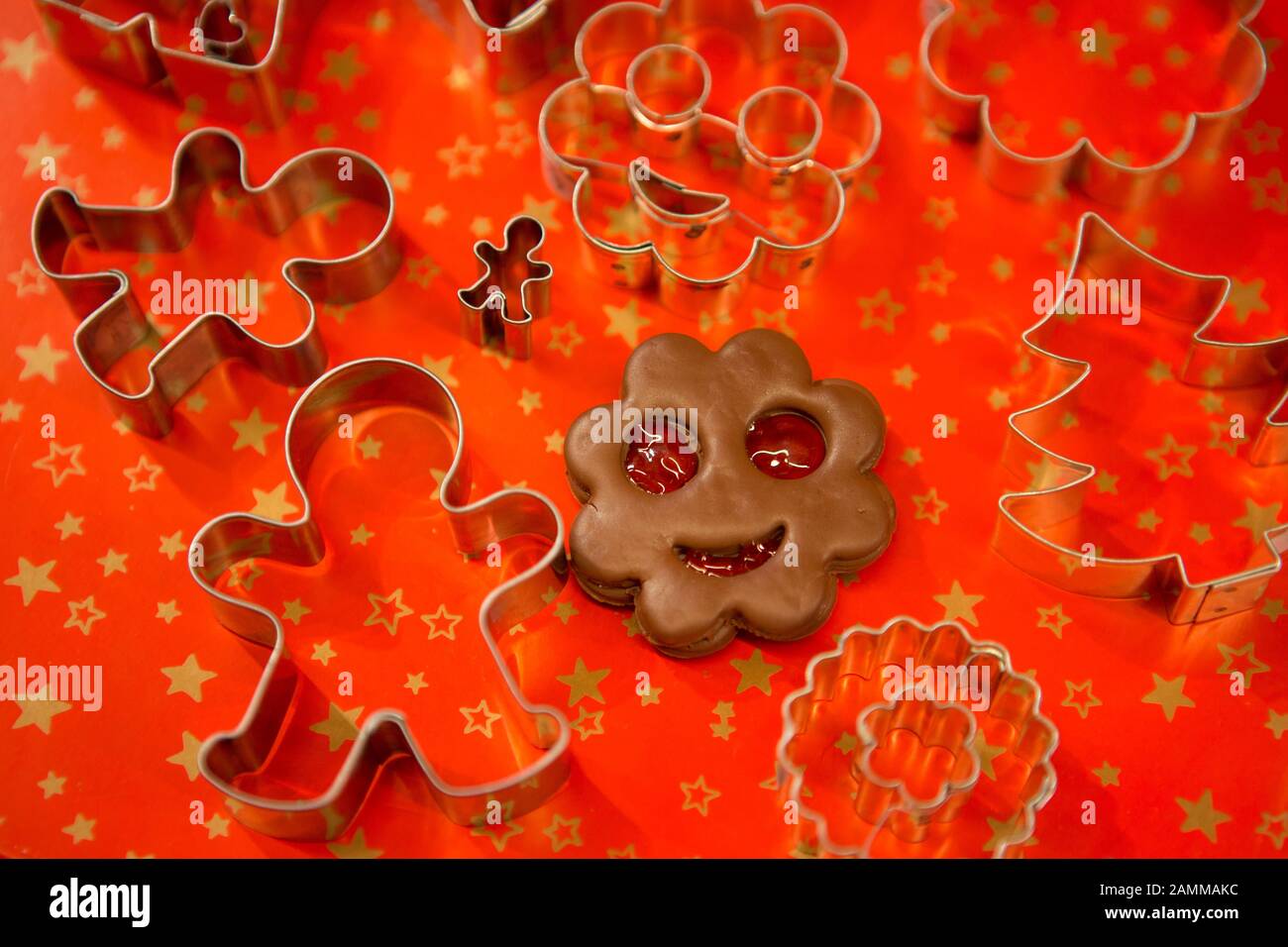 Différents types de formes de perçage sur le marché de Noël sur la Marienplatz de Munich. [traduction automatique] Banque D'Images