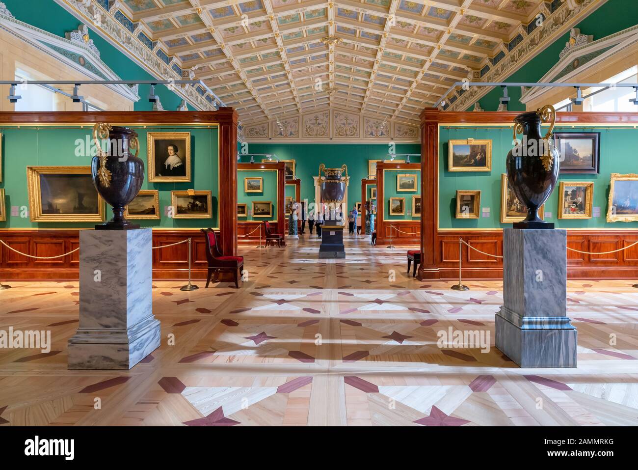 Saint-PÉTERSBOURG, RUSSIE-AVRIL 11.2018 : l'intérieur de l'Ermitage, un musée d'art et de culture à Saint-Pétersbourg, Russie. Banque D'Images