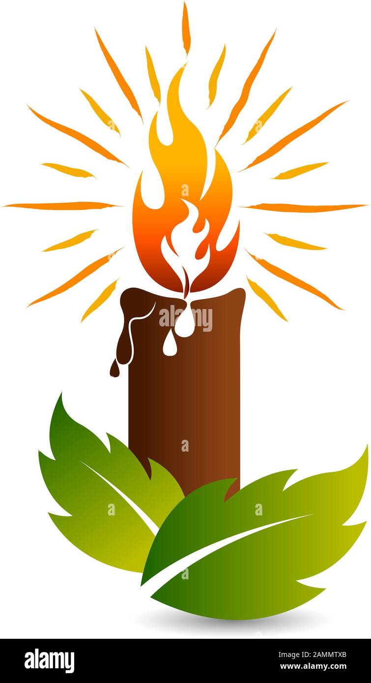 logo bougie eco Banque D'Images