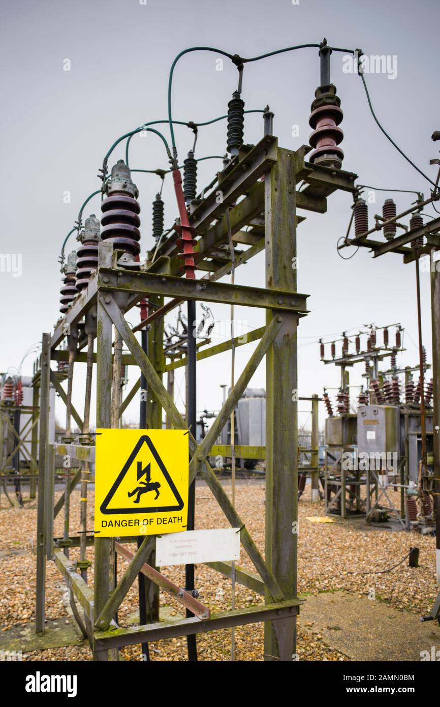 Danger de mort Banque D'Images