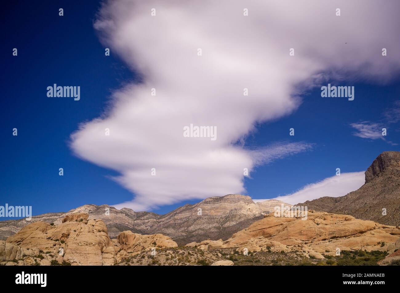 Red Rock Canyon National conservation Area dans le Nevada, près de Las Vegas, où il y a des randonnées à vélo et escalade. Banque D'Images